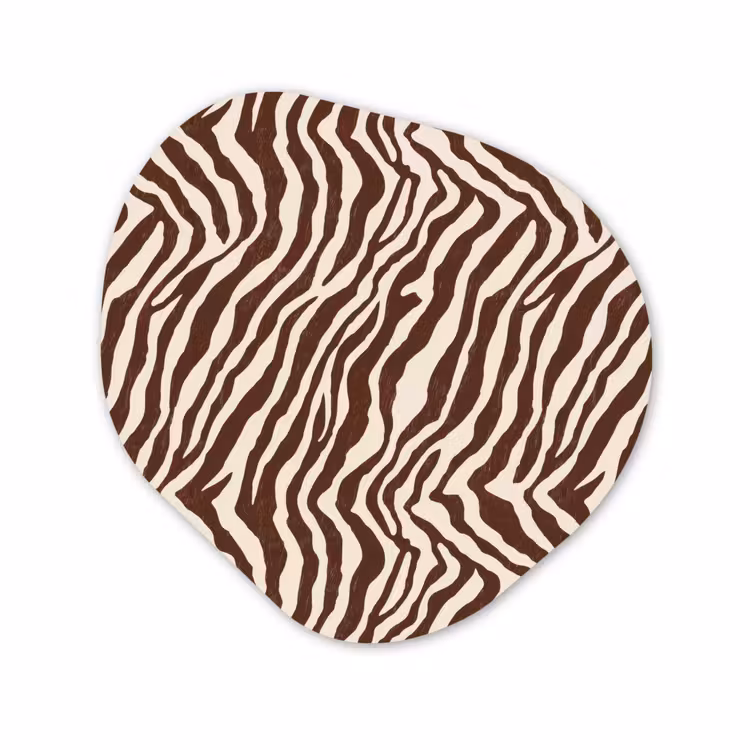 Organisch schilderij - Forex - Zebra - Patroon - Zwart - Wit
