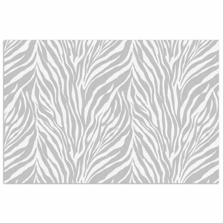 Poster - Zebra - Motief - Grijs