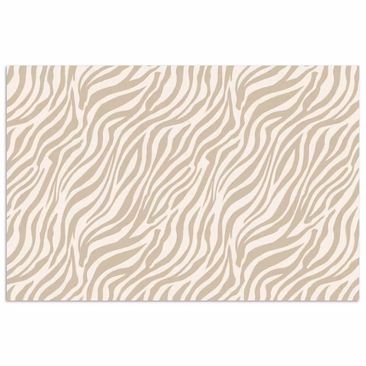 Poster - Zebra - Patroon - Beige