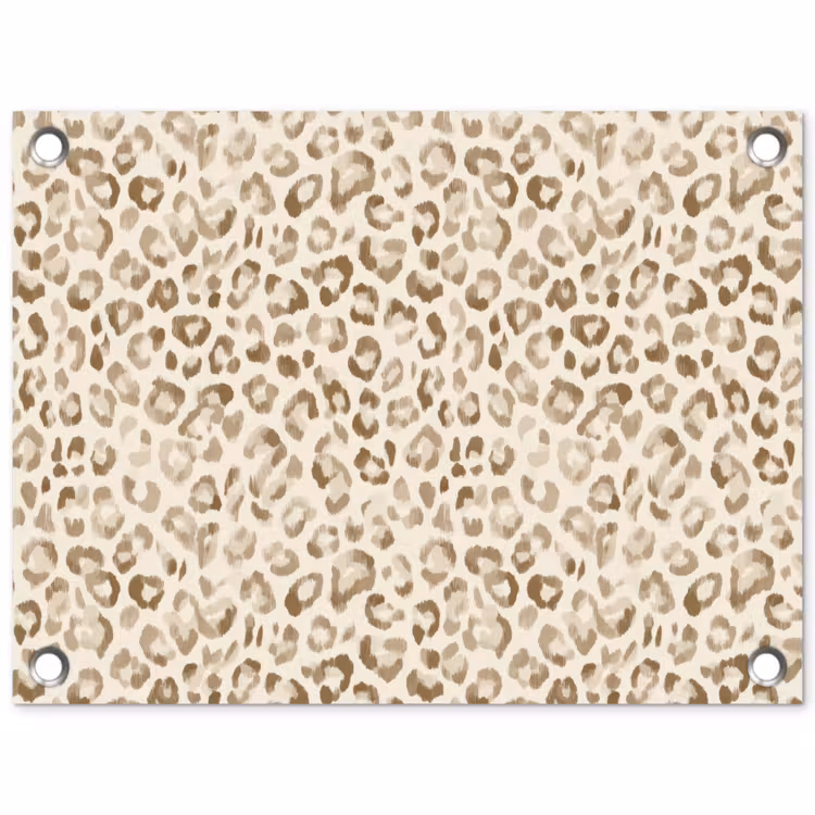 Tuinposter - Luipaard - Klassiek - Beige