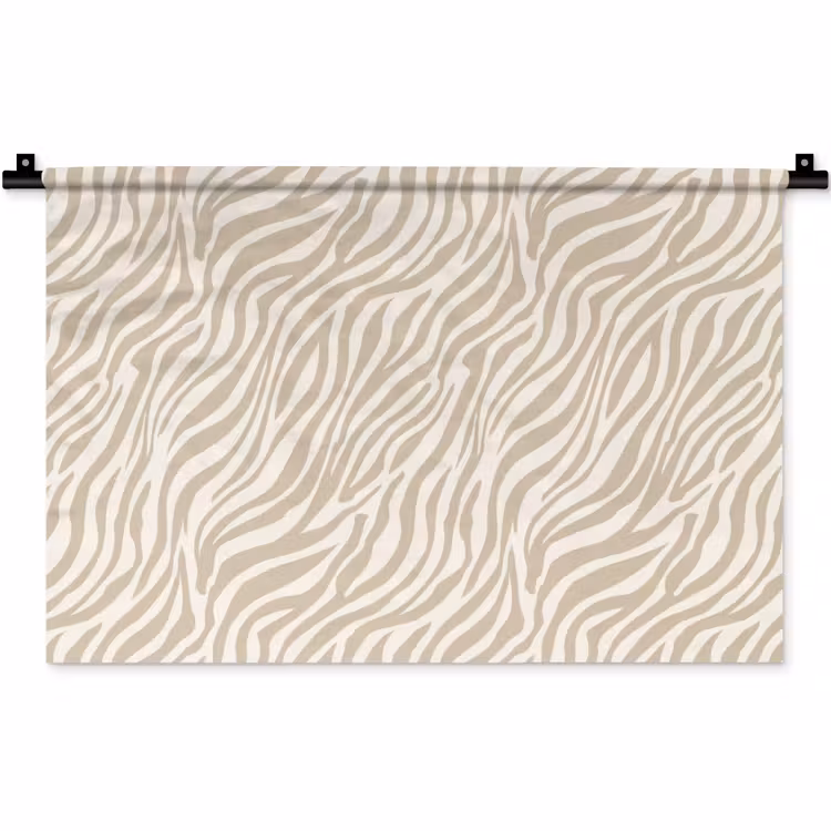 Wandkleed - Zebra - Patroon - Beige