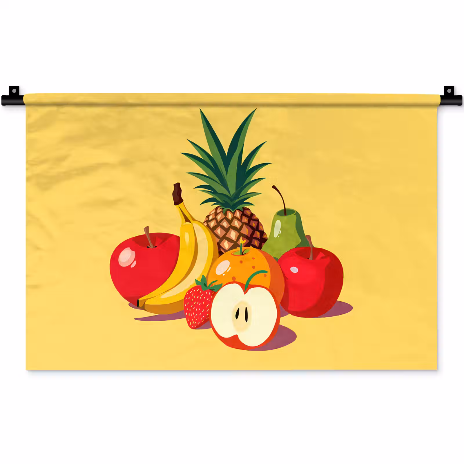 Wandkleed - Fruit - Illustratie - Kleurrijk — 1