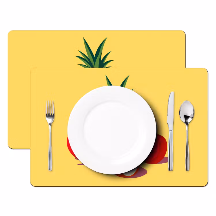 Placemat - 6 stuks - Fruit - Illustratie - Kleurrijk — 2