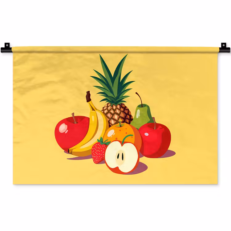 Wandkleed - Fruit - Illustratie - Kleurrijk — 1
