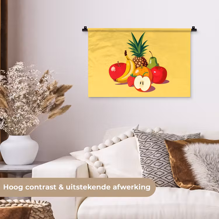 Wandkleed - Fruit - Illustratie - Kleurrijk — 4