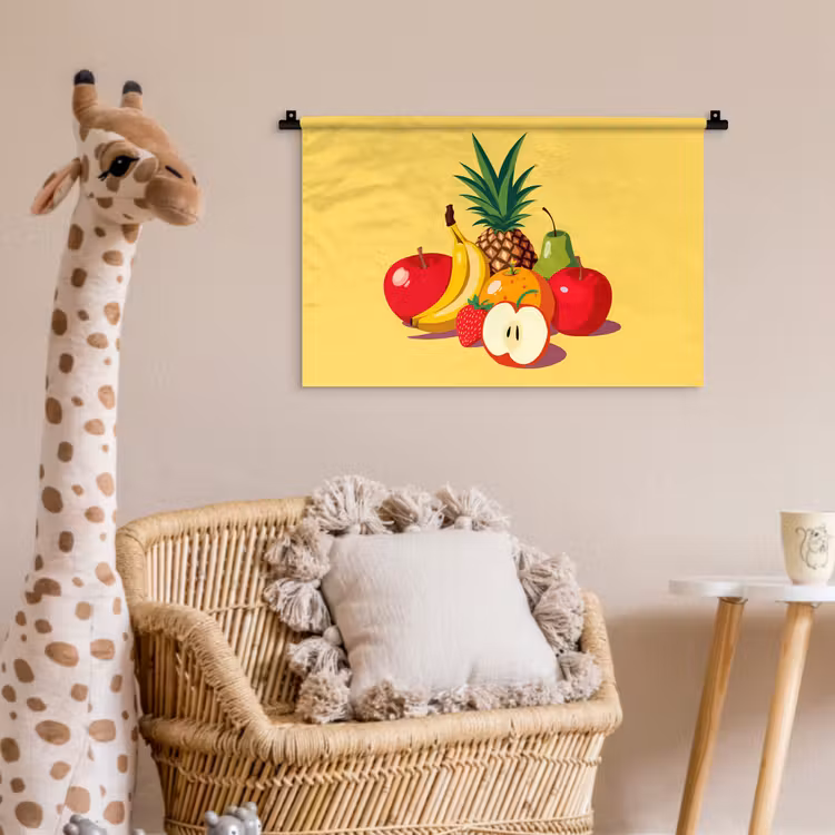 Wandkleed - Fruit - Illustratie - Kleurrijk — 5