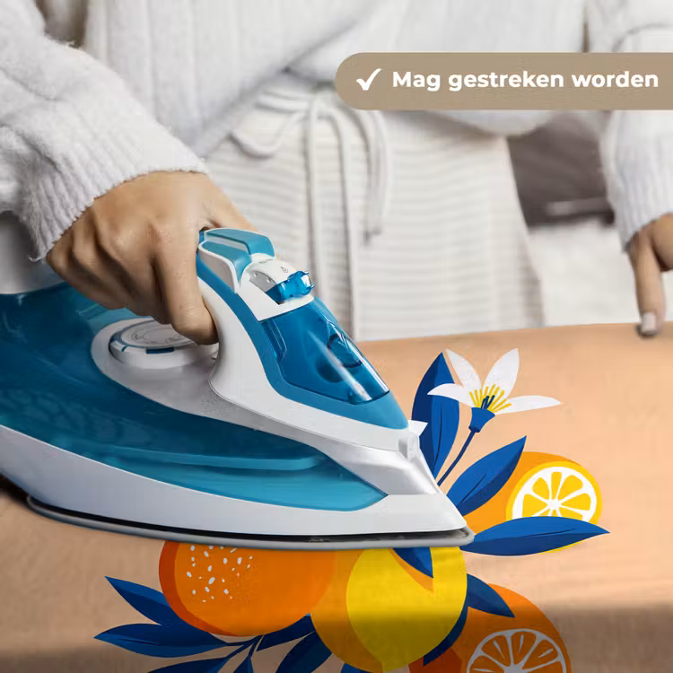 Wandkleed - Illustratie - Sinaasappels - Donkerblauw - Bloemen — 6