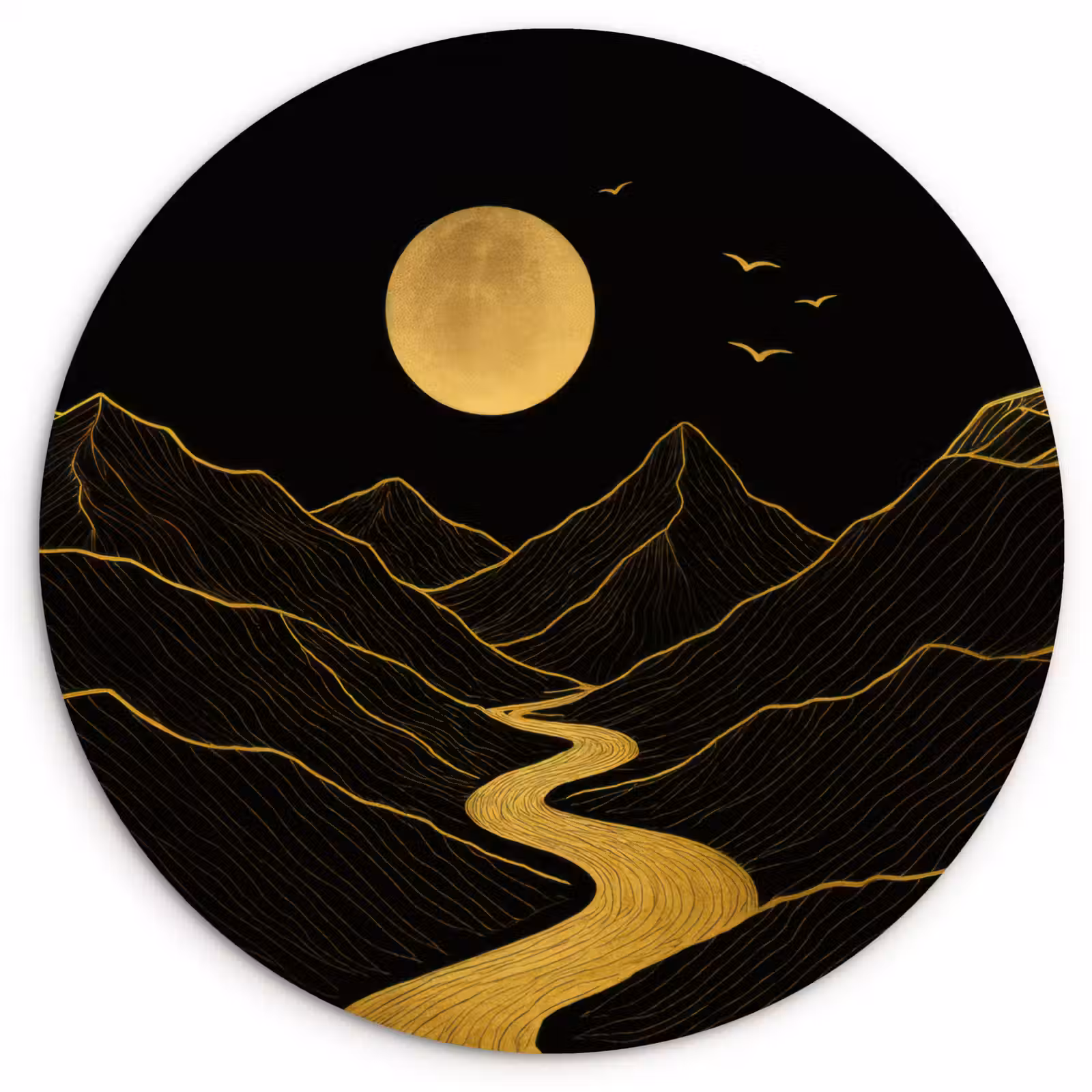 Muurcirkel - Rivier - Goud - Maan - Vogels — 1