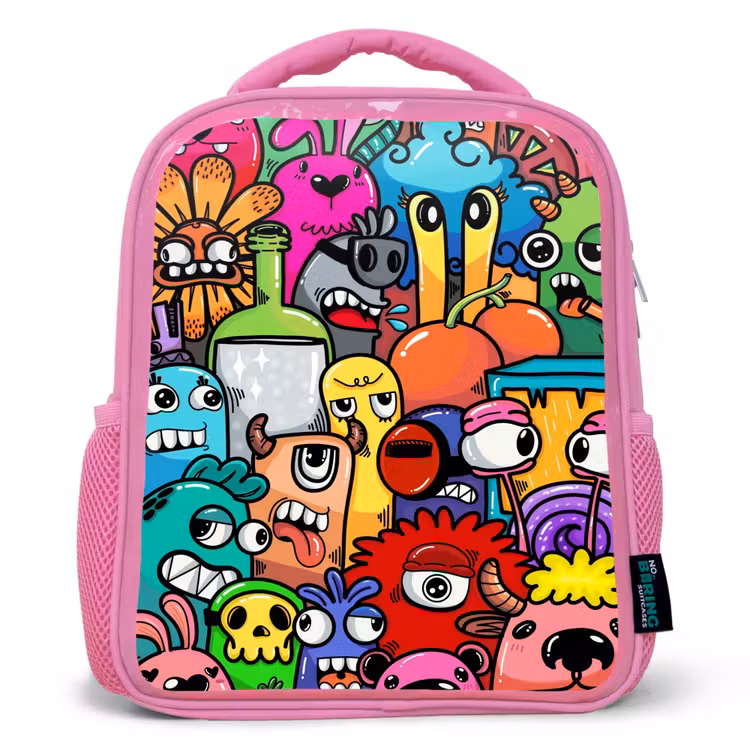Rugzak kind - roze - Monster met 1 Oog — 1