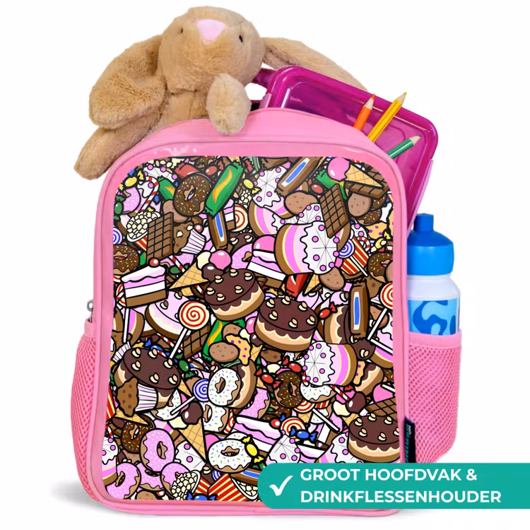 Rugzak kind - roze - Zoete Snoepwereld — 2