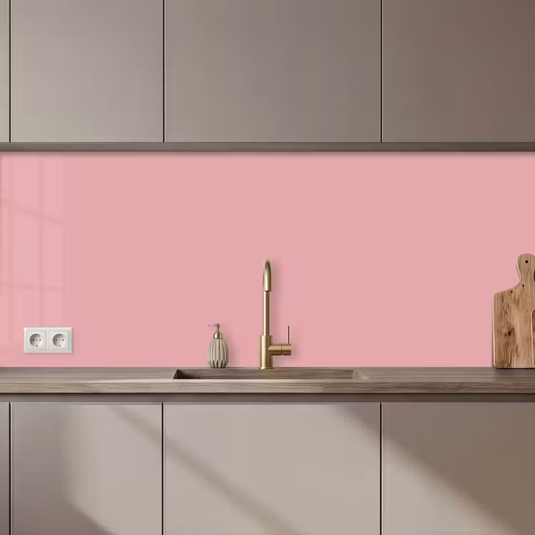 Keuken achterwand - Roze - Kleuren - Interieur - Effen - Kleur — 1