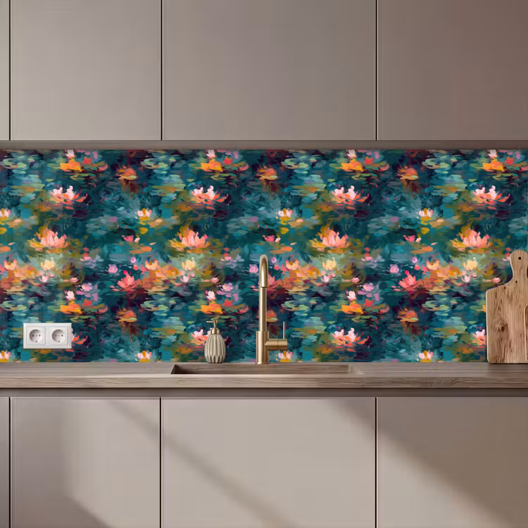 Keuken achterwand - Waterlelies - Vijver - Water — 1