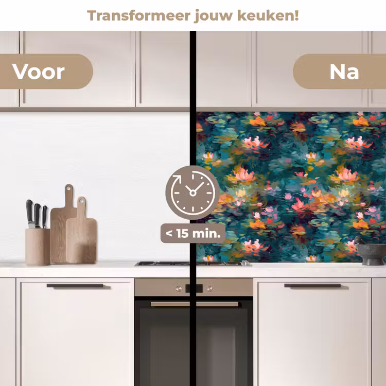 Keuken achterwand - Waterlelies - Vijver - Water — 2