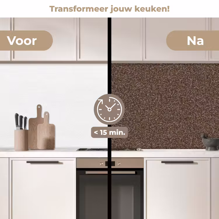 Keuken achterwand - Ruw - Roest - Donkerbruin — 2