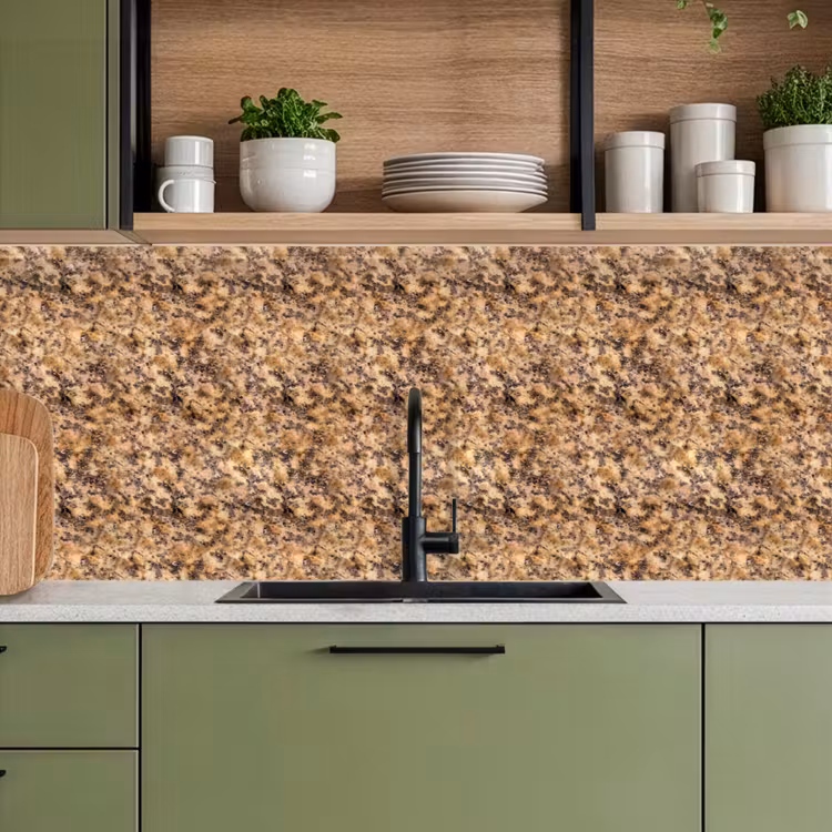 Keuken achterwand - Bruin - Roze - Graniet — 5