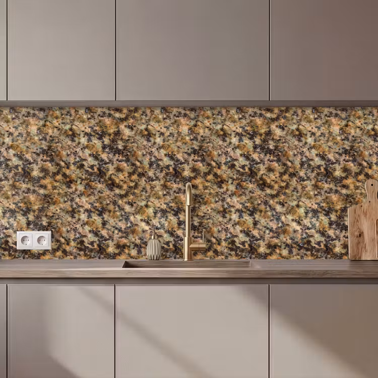 Keuken achterwand - Graniet - Kleur - Bruin — 1