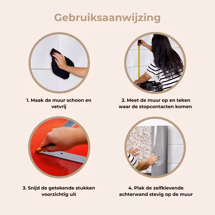 Keuken achterwand - Wit - Bruin - Graniet — 7