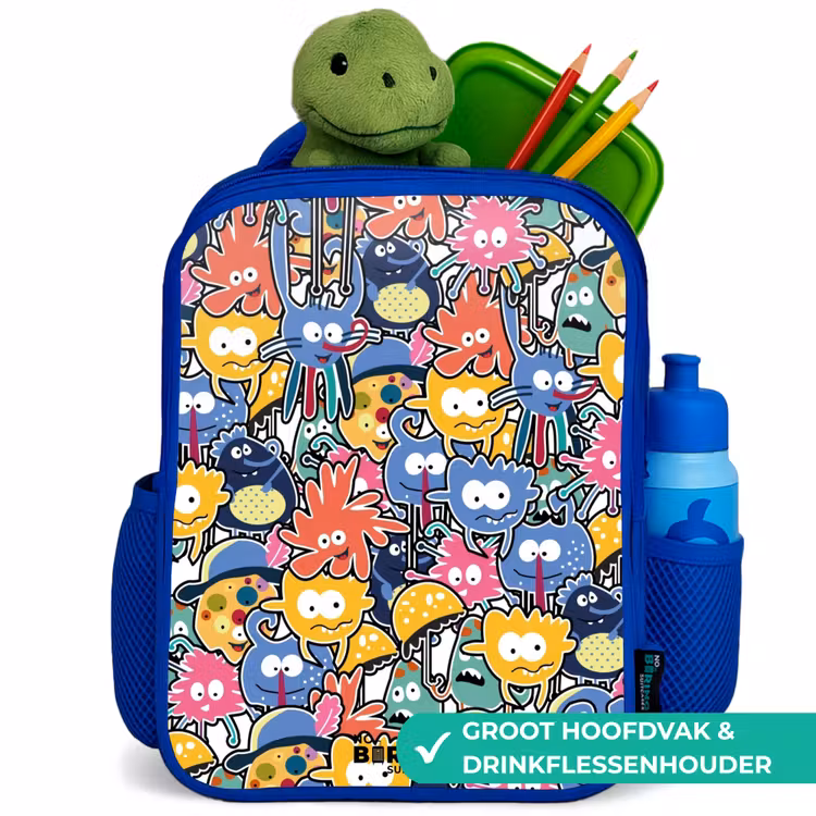 Rugzak kind - blauw - Beestjes met Grote Oogjes — 6
