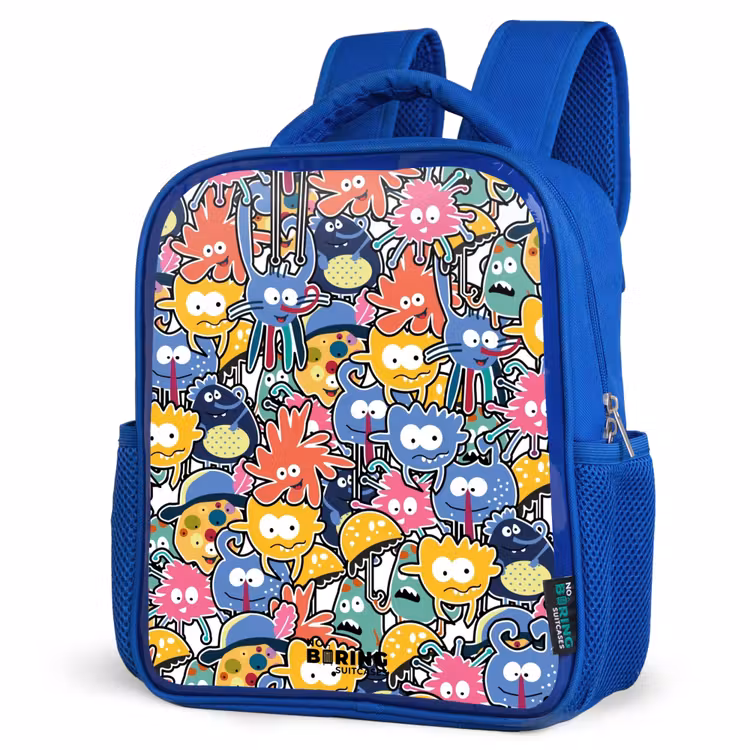 Rugzak kind - blauw - Beestjes met Grote Oogjes — 7