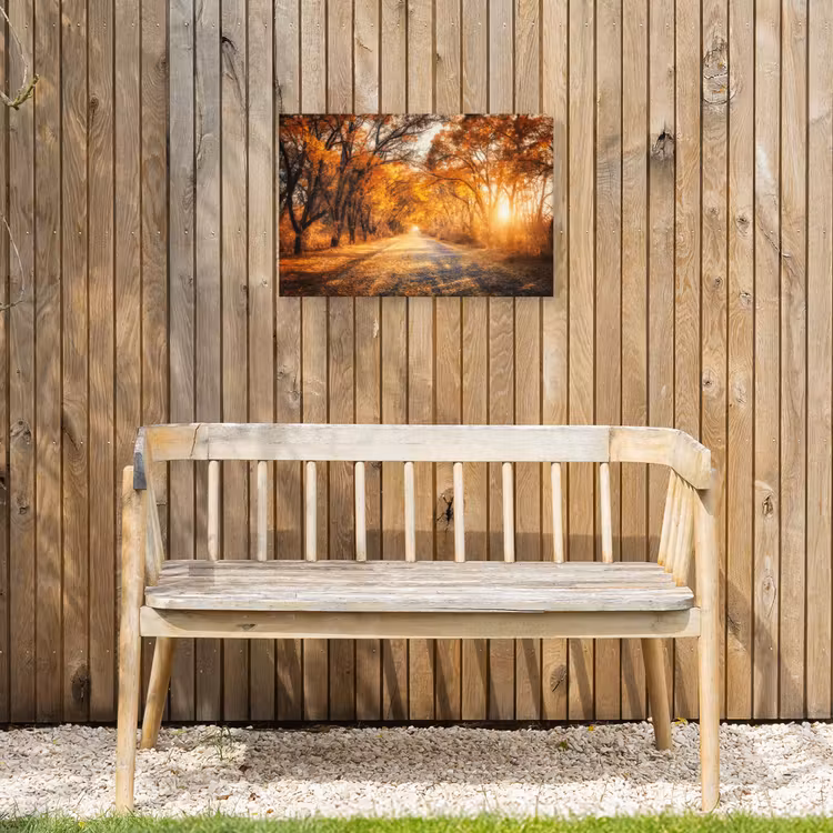 Buiten canvas - Bos - Herfst - Bomen - Bospad - Natuur — 3