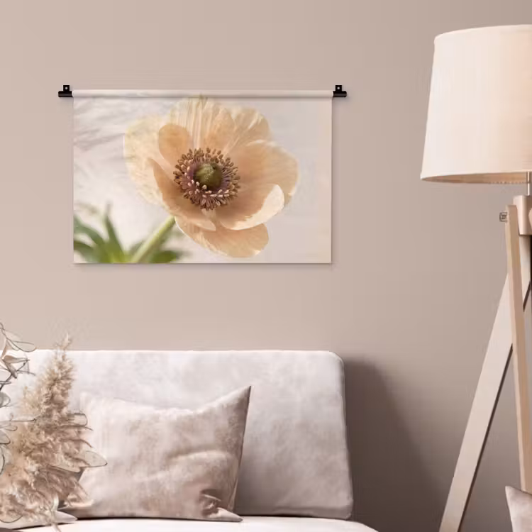 Wandkleed - Bloem - Minimalistisch - Groen — 2