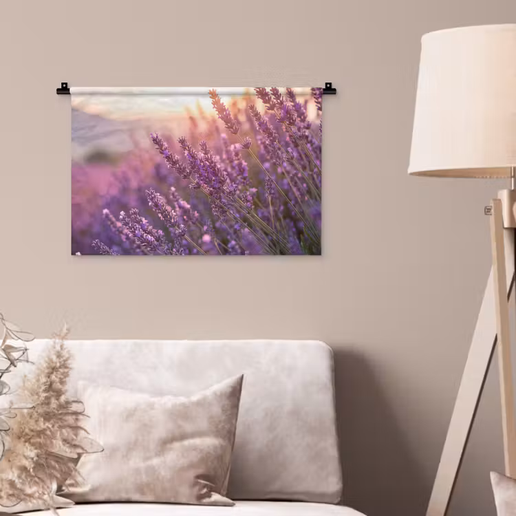 Wandkleed - Lavendel - Paars - Zonlicht — 2