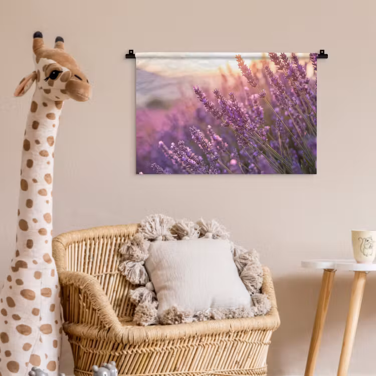 Wandkleed - Lavendel - Paars - Zonlicht — 5