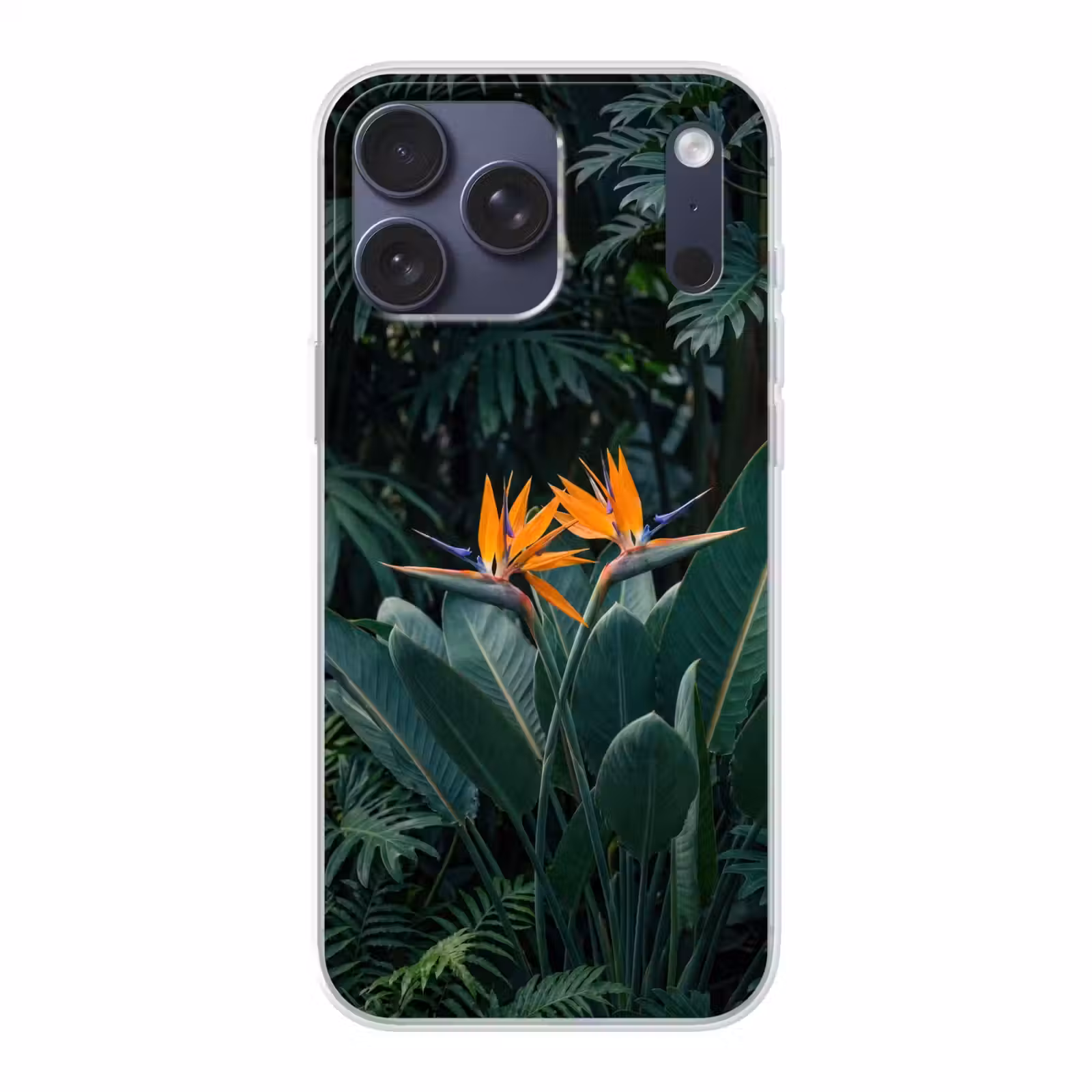 Telefoonhoesje Softcase - Paradijsvogel - Bloem - Exotisch — 1