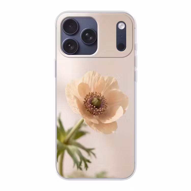 Telefoonhoesje Softcase - Bloem - Minimalistisch - Groen