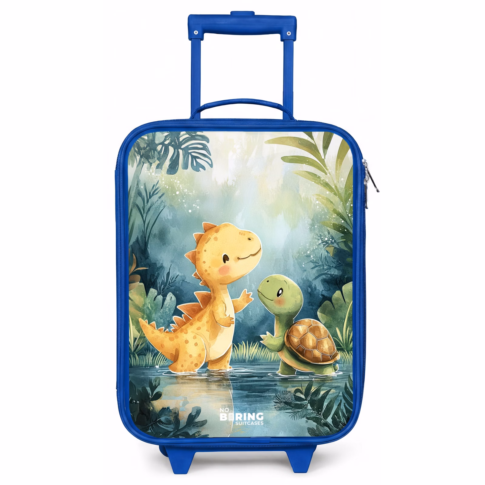 Kinderkoffer - Blauw - Dino - Schildpad - Jungle — 1