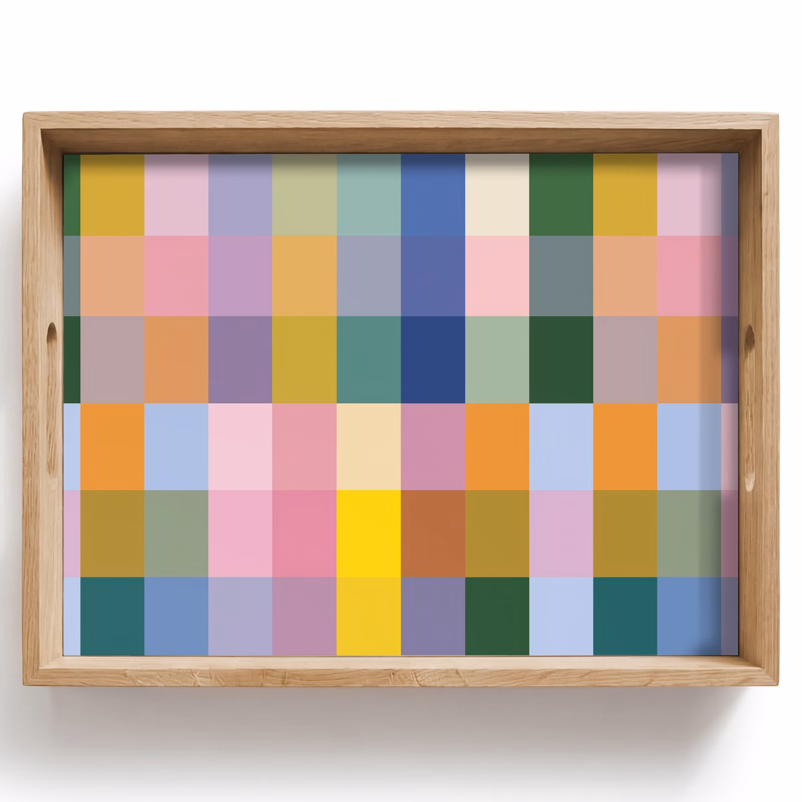 Dienblad - Blokken - Patroon - Gekleurd — 1