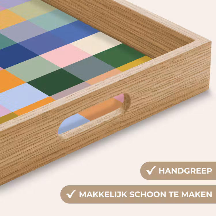 Dienblad - Blokken - Patroon - Gekleurd — 5