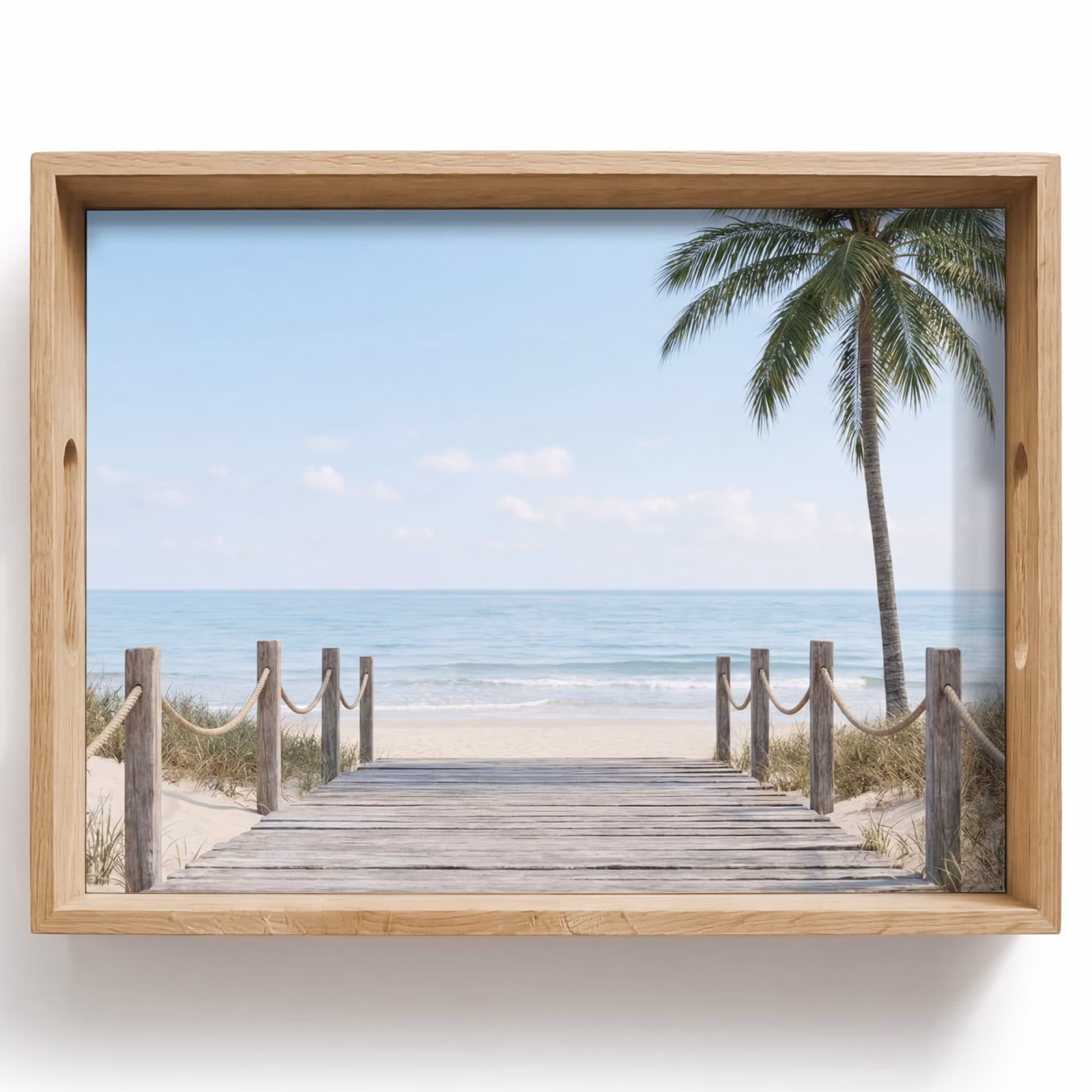 Dienblad - Palmbomen - Pad - Horizon — 1