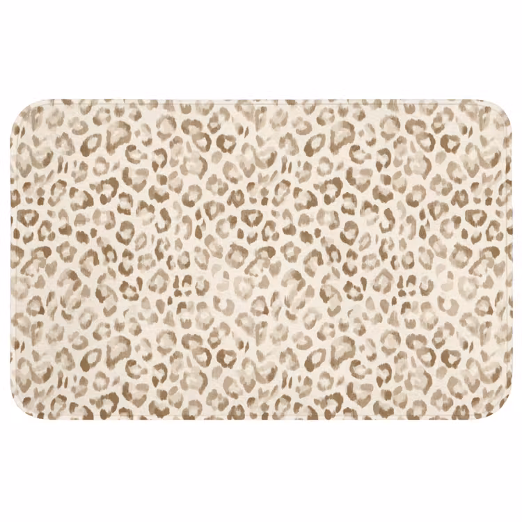 Wc Mat - Luipaard - Klassiek - Beige — 1