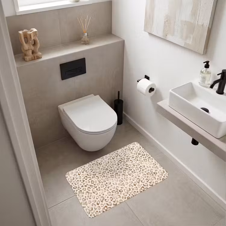 Wc Mat - Luipaard - Klassiek - Beige — 6
