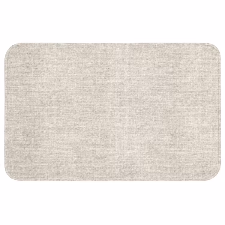 Wc Mat - Linnen - Textuur - Beige