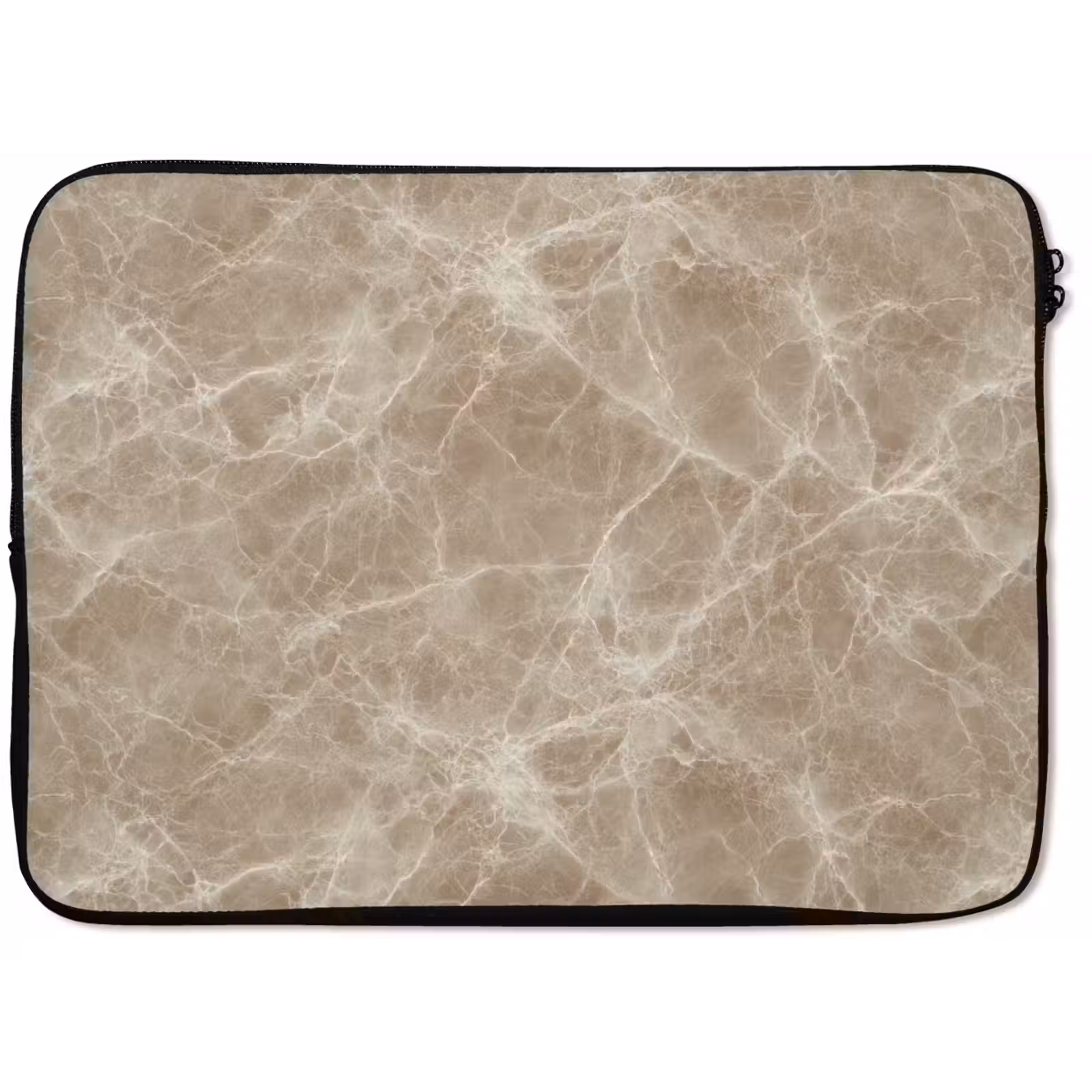 Laptophoes - Bruin - Kristaladers - Marmer — 1