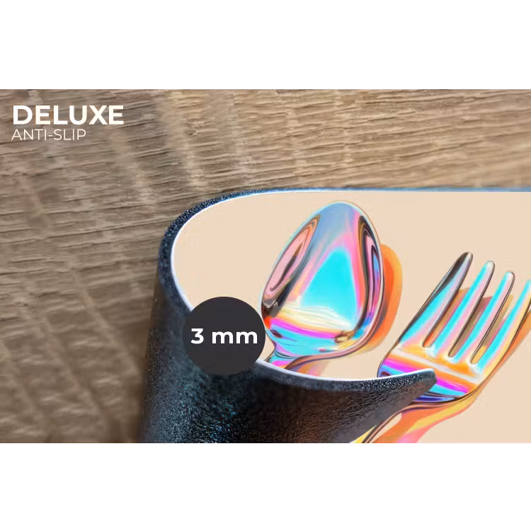 Placemat - 6 stuks - Regenboog - Lepel - Vork — 4