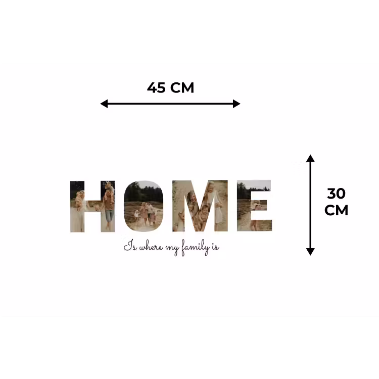 Gepersonaliseerde placemat - 6 stuks - Home - Lettercollage — 3