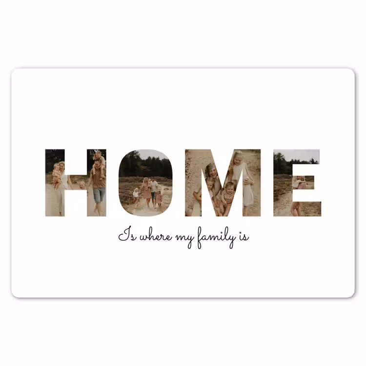 Gepersonaliseerde placemat - 6 stuks - Home - Lettercollage — 7