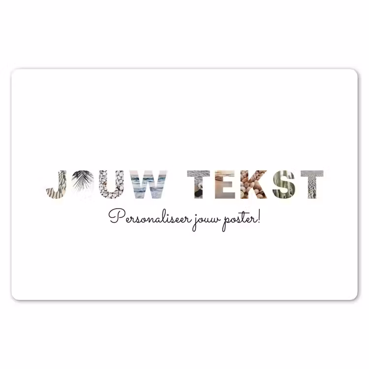Gepersonaliseerde placemat - 6 stuks - Jouw Tekst - Lettercollage — 7