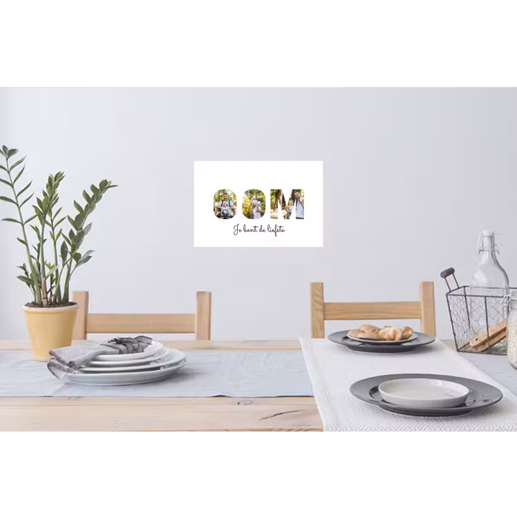 Gepersonaliseerde muursticker - Oom - Lettercollage — 3