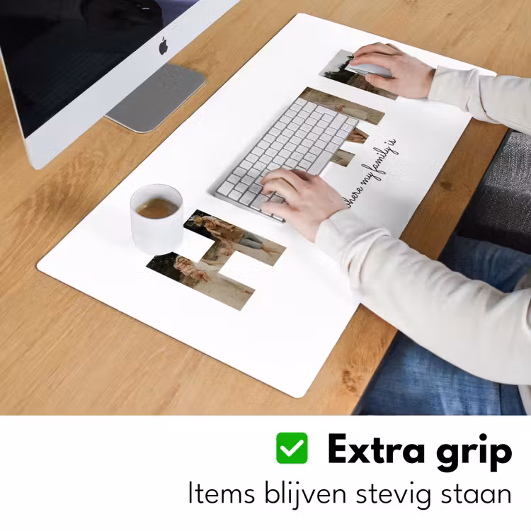 Gepersonaliseerde bureau onderlegger - Home - Lettercollage — 6