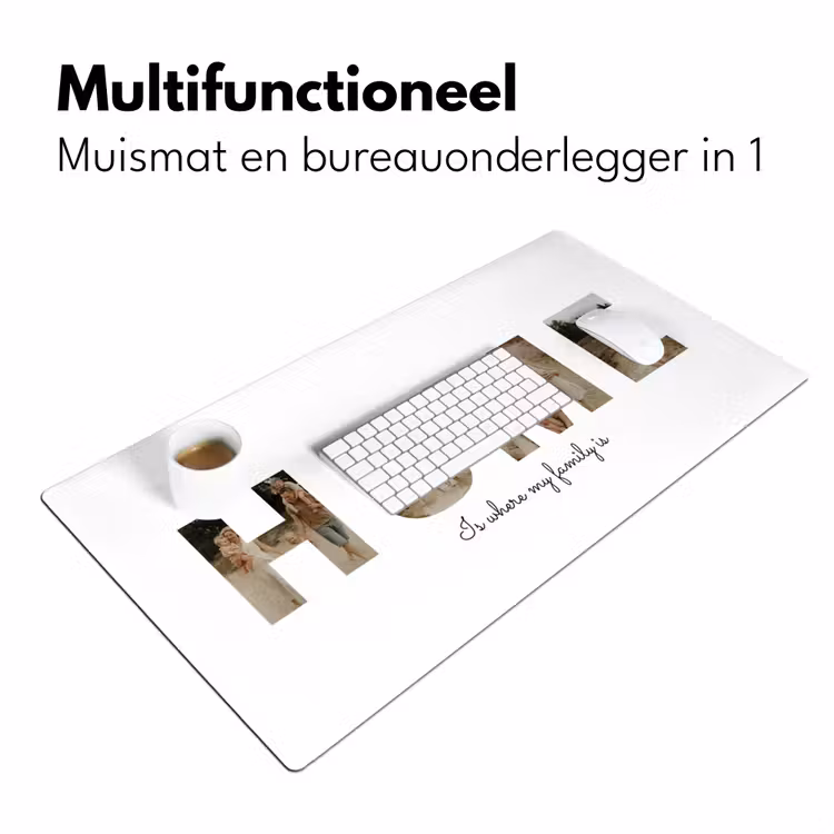 Gepersonaliseerde bureau onderlegger - Home - Lettercollage — 7