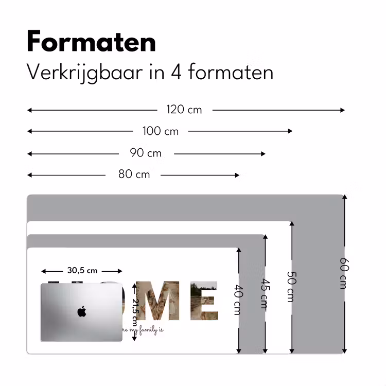 Gepersonaliseerde bureau onderlegger - Home - Lettercollage — 8
