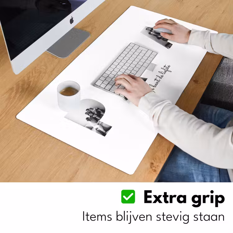 Gepersonaliseerde bureau onderlegger - Papa - Lettercollage — 6