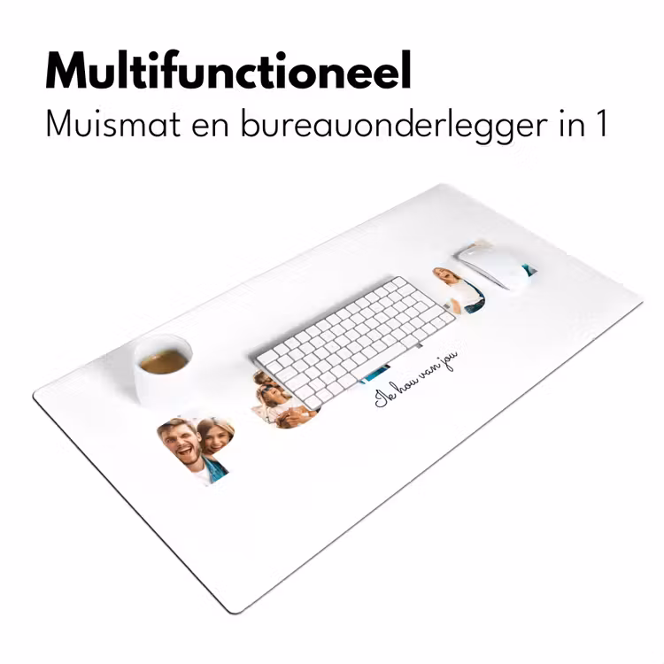 Gepersonaliseerde bureau onderlegger - Poepje - Lettercollage — 7