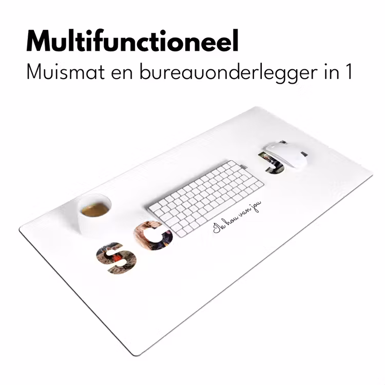 Gepersonaliseerde bureau onderlegger - Schatje - Lettercollage — 7
