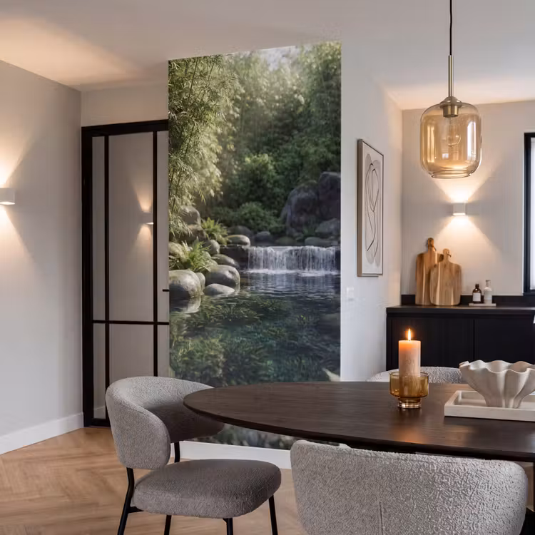 Behang - Beek - Waterval - Natuur - Groen — 5
