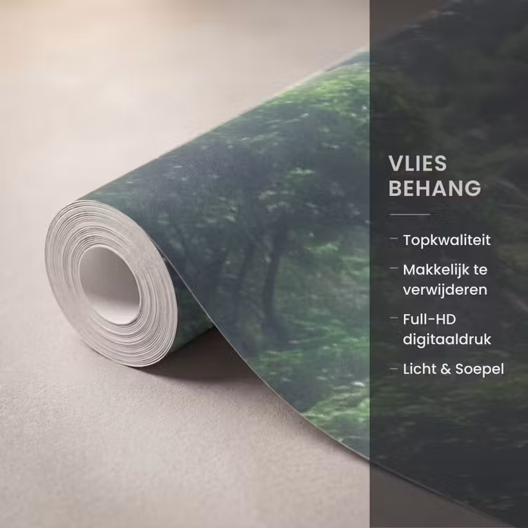 Behang - Waterval - Bos - Natuur - Groen — 3